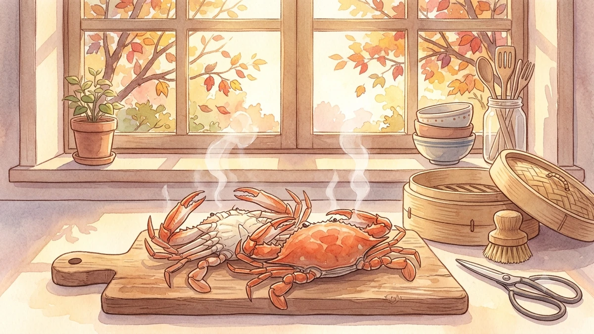 꽃게 손질법, 산 날 저녁까지 여섯 단계와 단계마다 이유